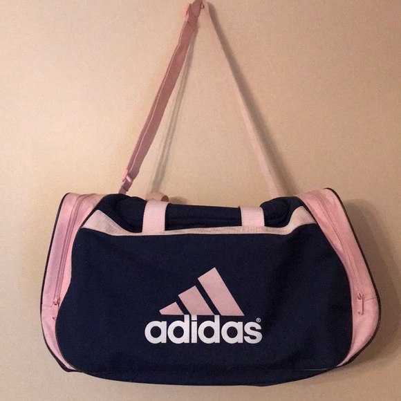 light pink adidas duffle bag